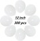 300 pack White Balloons, 12 Inch White Latex Balloons for Party Supplies and Decorations